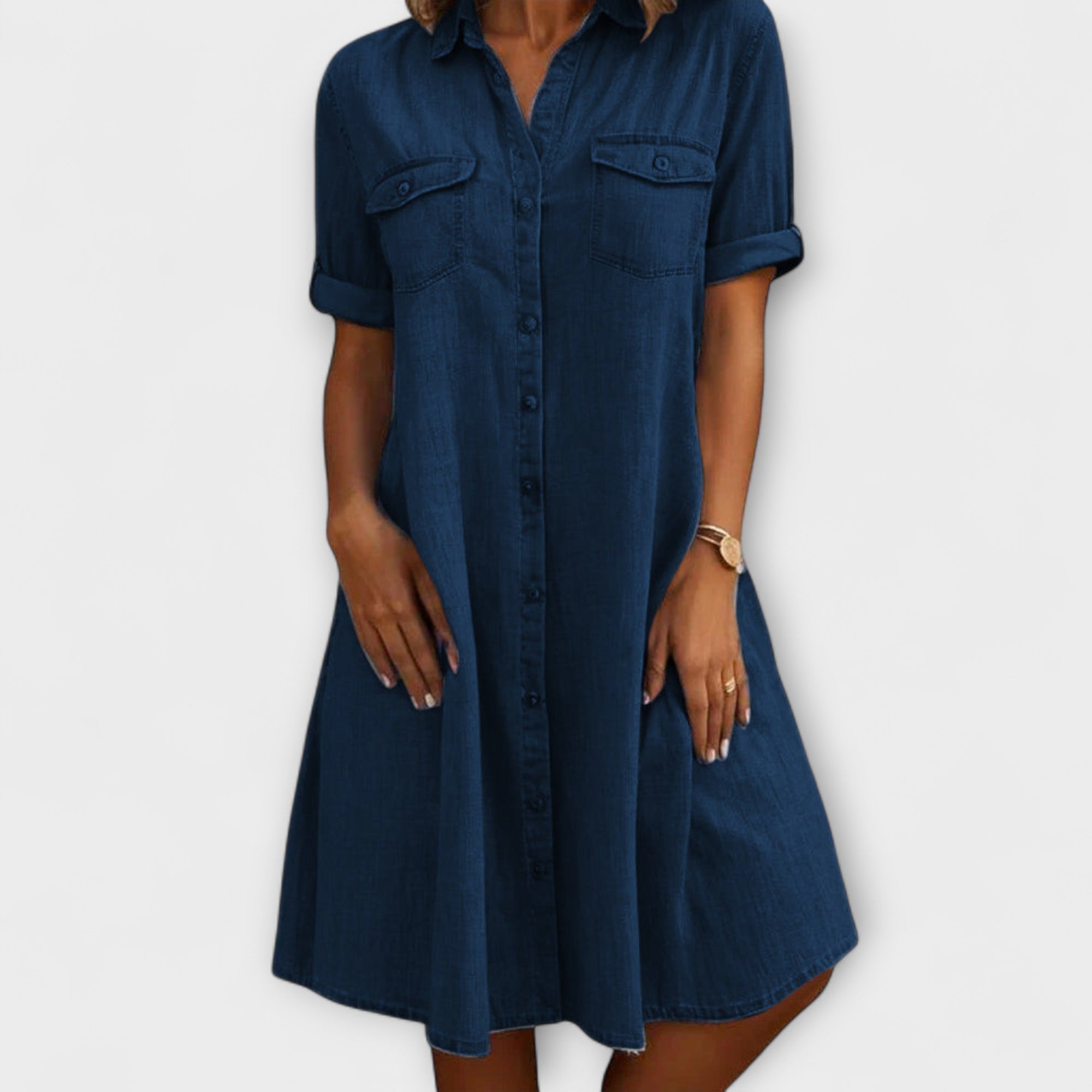 Casual A-Linien Kleid