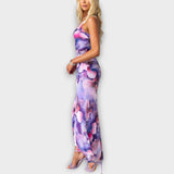Pia - Maxikleid mit einseitiger Raffung
