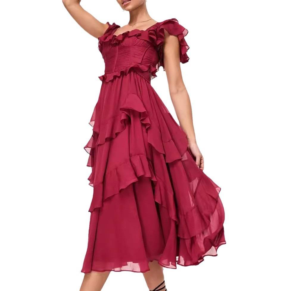 Elisa - Kleid mit Rüschendetails