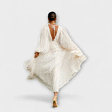 Elsa - Creme Maxi-Kleid von Allegory
