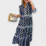 Juliette - Midi-Kleid mit Kettenmuster