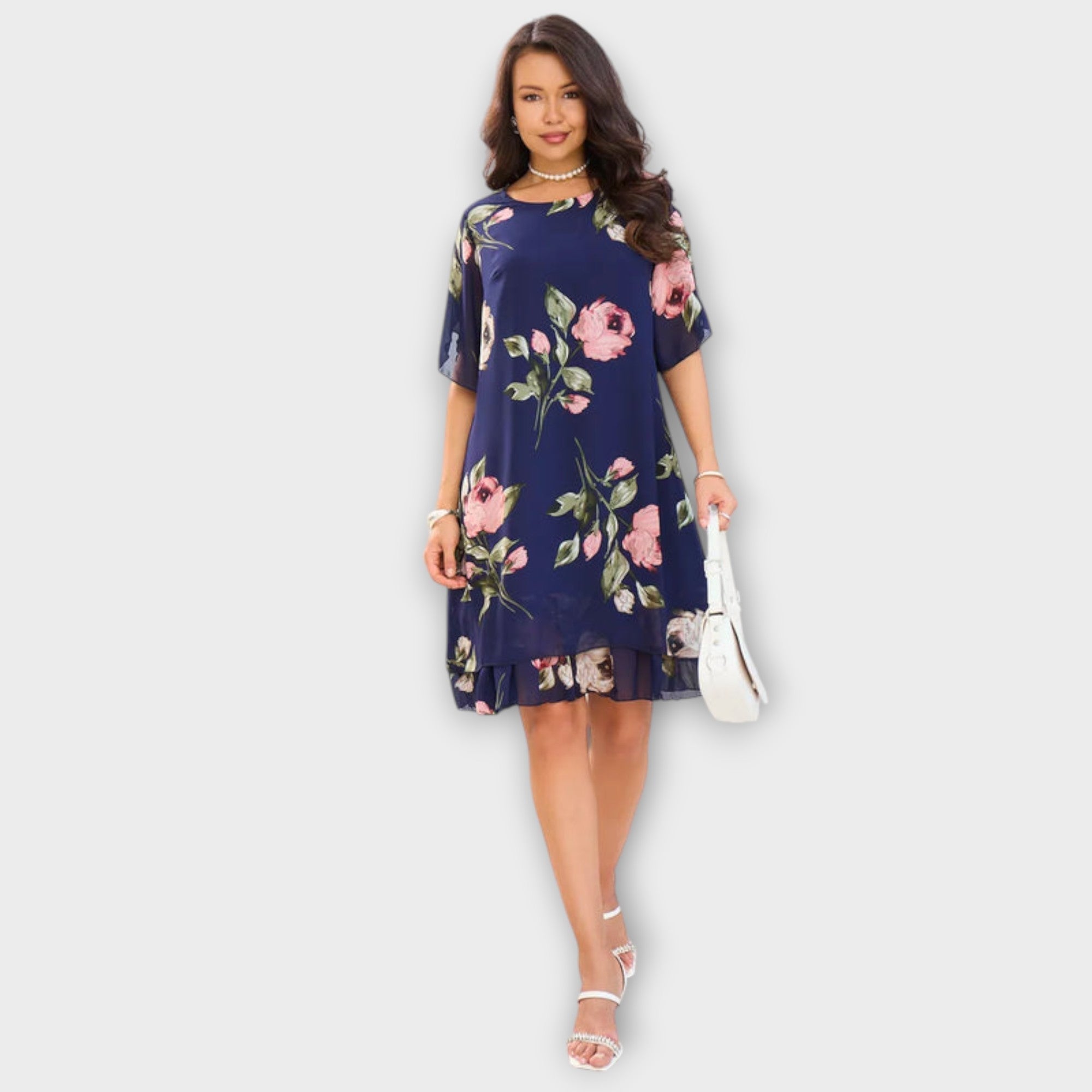 Melin - Elegantes Chiffonkleid