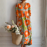 Hanni™ | Boho-Kleid mit grossen Blüten