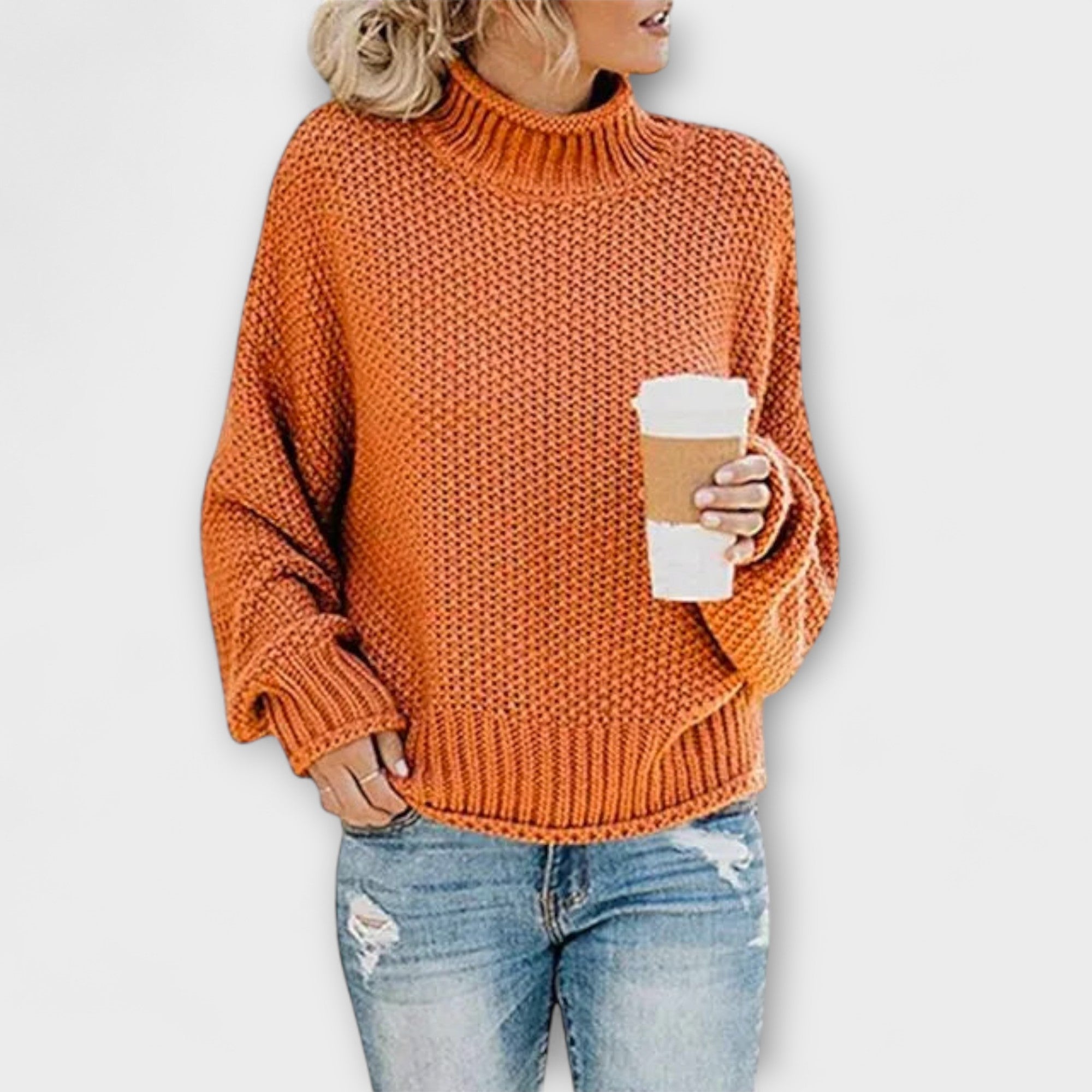 Fleur Rousse - Dicke Pullover mit hohem Kragen