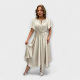 Anni – Maisonel Drapiertes Rockkleid