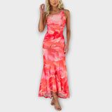 Pia - Maxikleid mit einseitiger Raffung